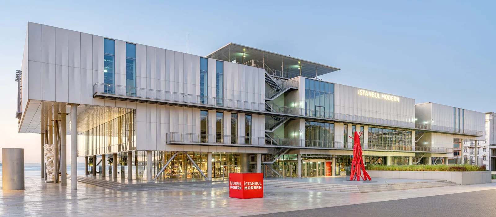 The Istanbul Modern building on the Karaköy waterfront designed by the Pritzker Prize-winning Italian architect Renzo Piano